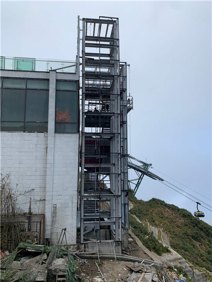 Thi công kết cấu thang máy đỉnh Fansipan